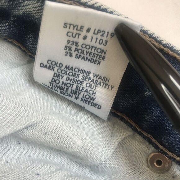L.T.J Women's Letter to Juliet Siena High Rise Straight Jeans Blue Sz 25 Denim - Picture 5 of 12